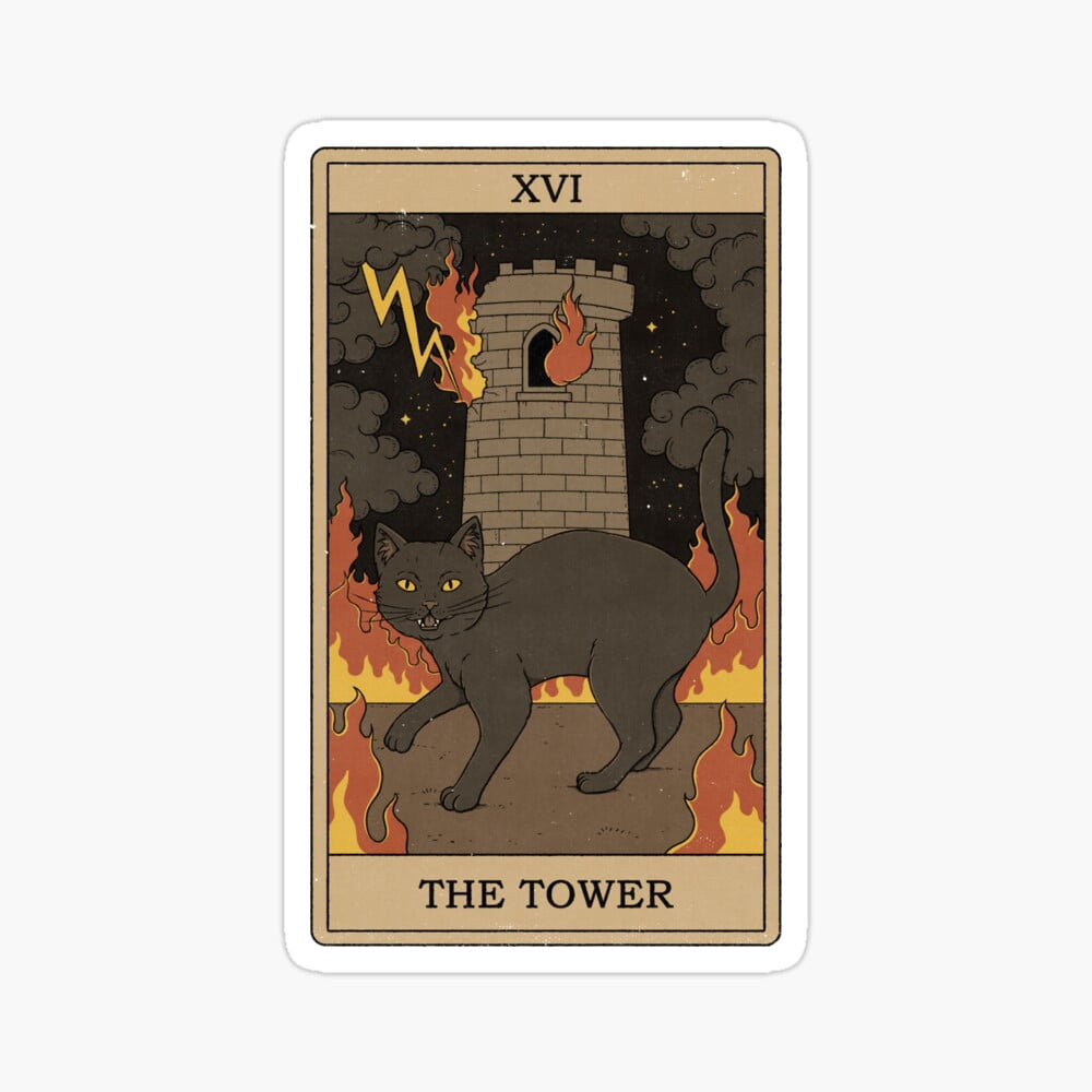 Kira .7683 Sticker - The Tower - Hot Trending Vinyl Sticker - Walmart.com