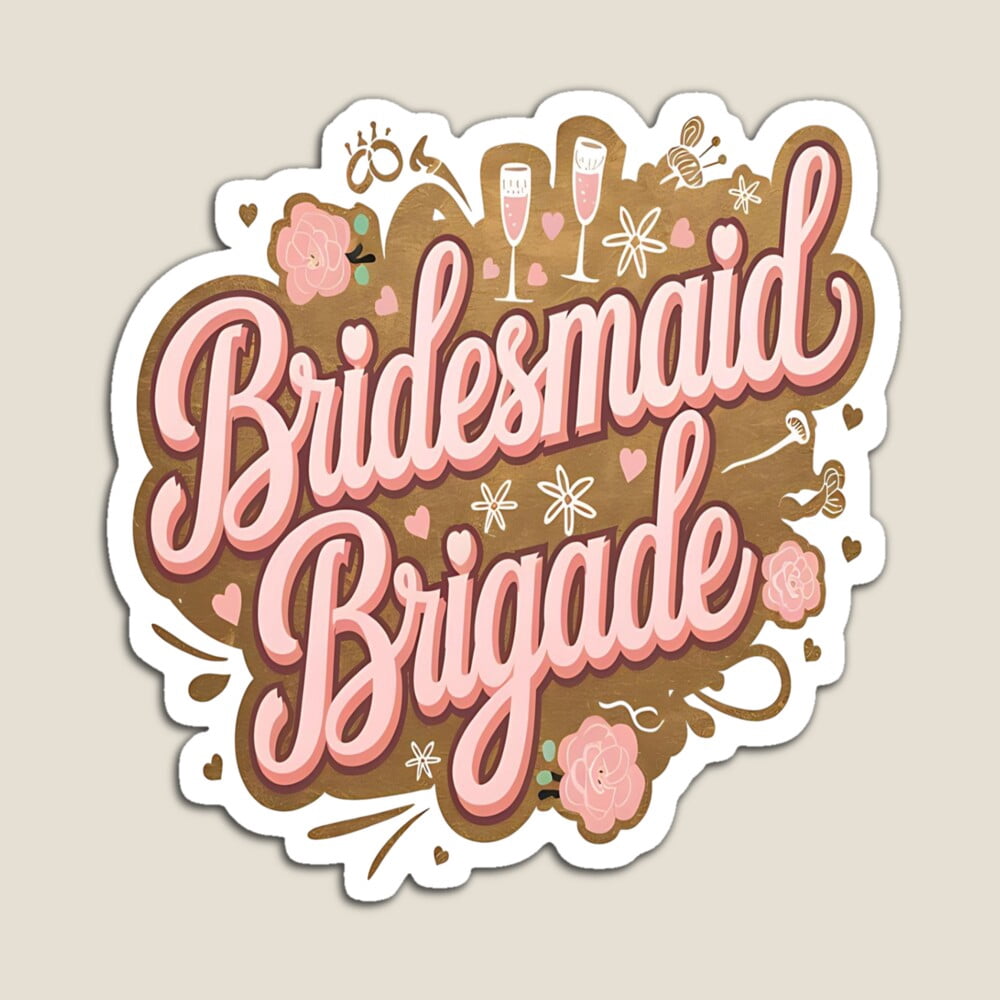 Kira - Bridesmaid Brigade Sticker - 6107 Hot Trending Vinyl Stickers ...