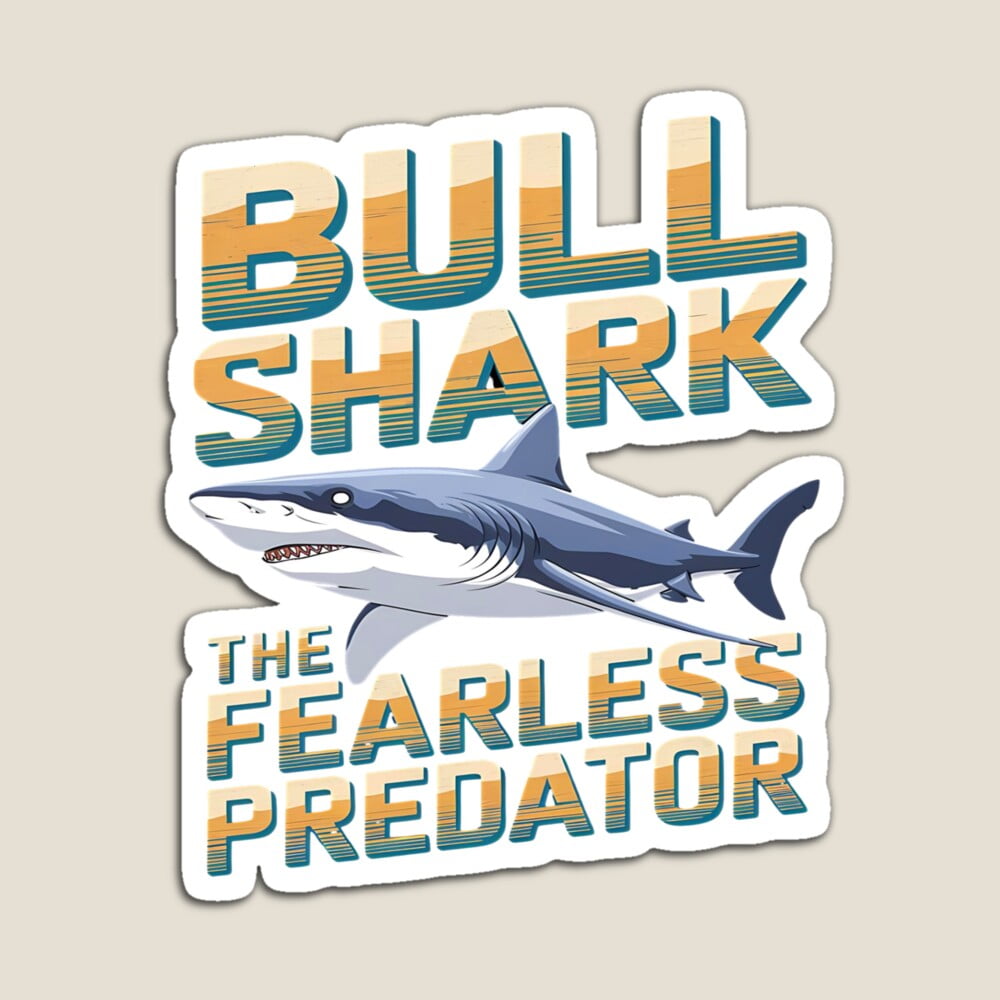 Kira - Bull Shark - Great White Shark Charge - Shark Lovers Sticker ...