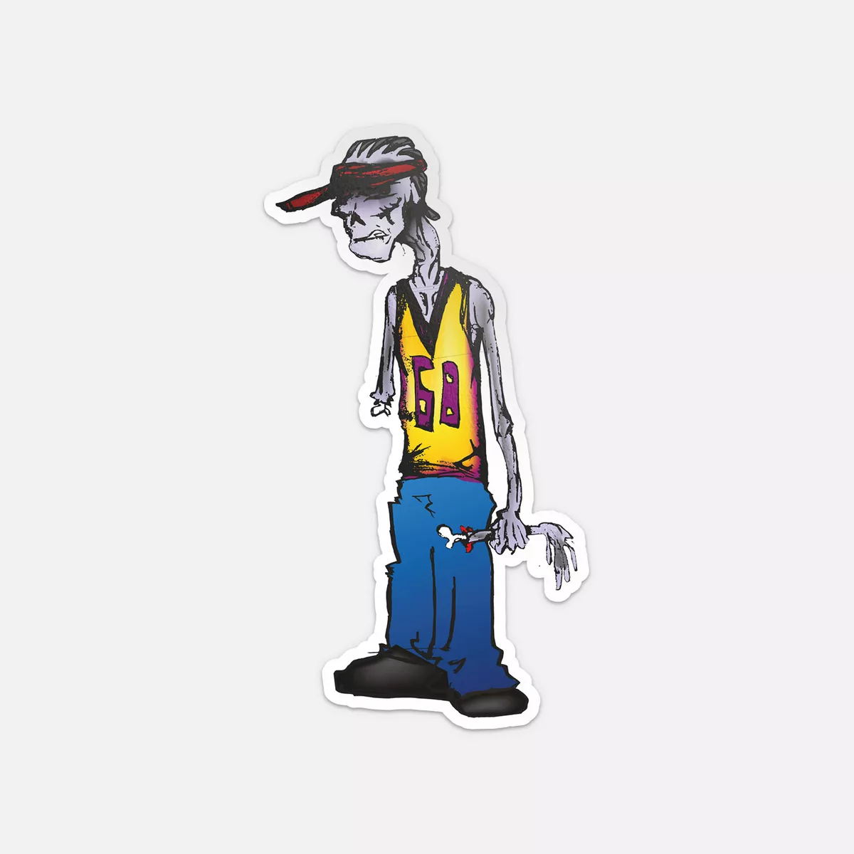 Water Rapper Cartoon Kira Cartoon Rapper Zombie Vinyl Sticker Decal Waterproof Sticker for ...