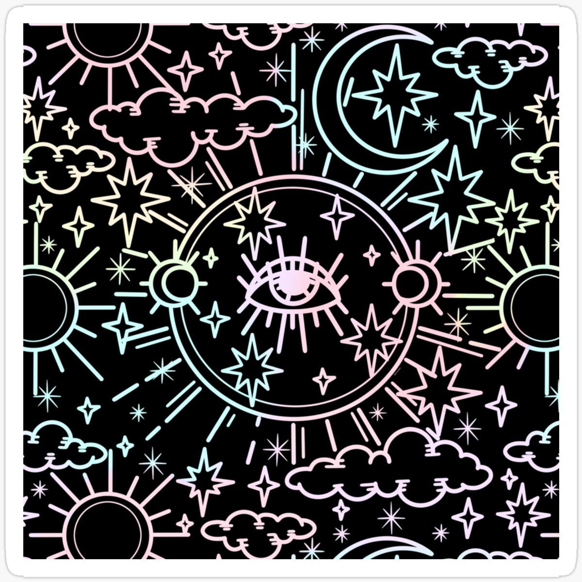 Kira Celestial Dream Sticker Waterproof Sticker for Water Bottles ...