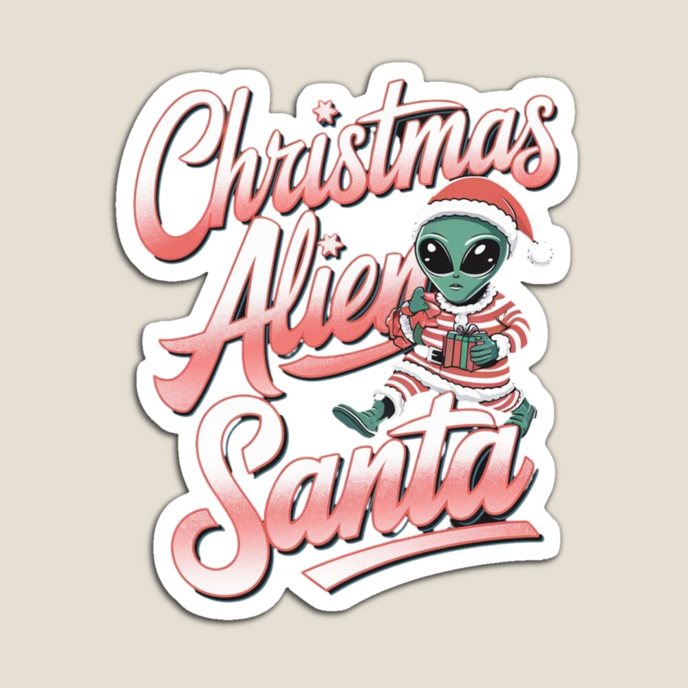 Kira - Christmas Alien Santa Sticker - 5406 Hot Trending Vinyl Stickers ...