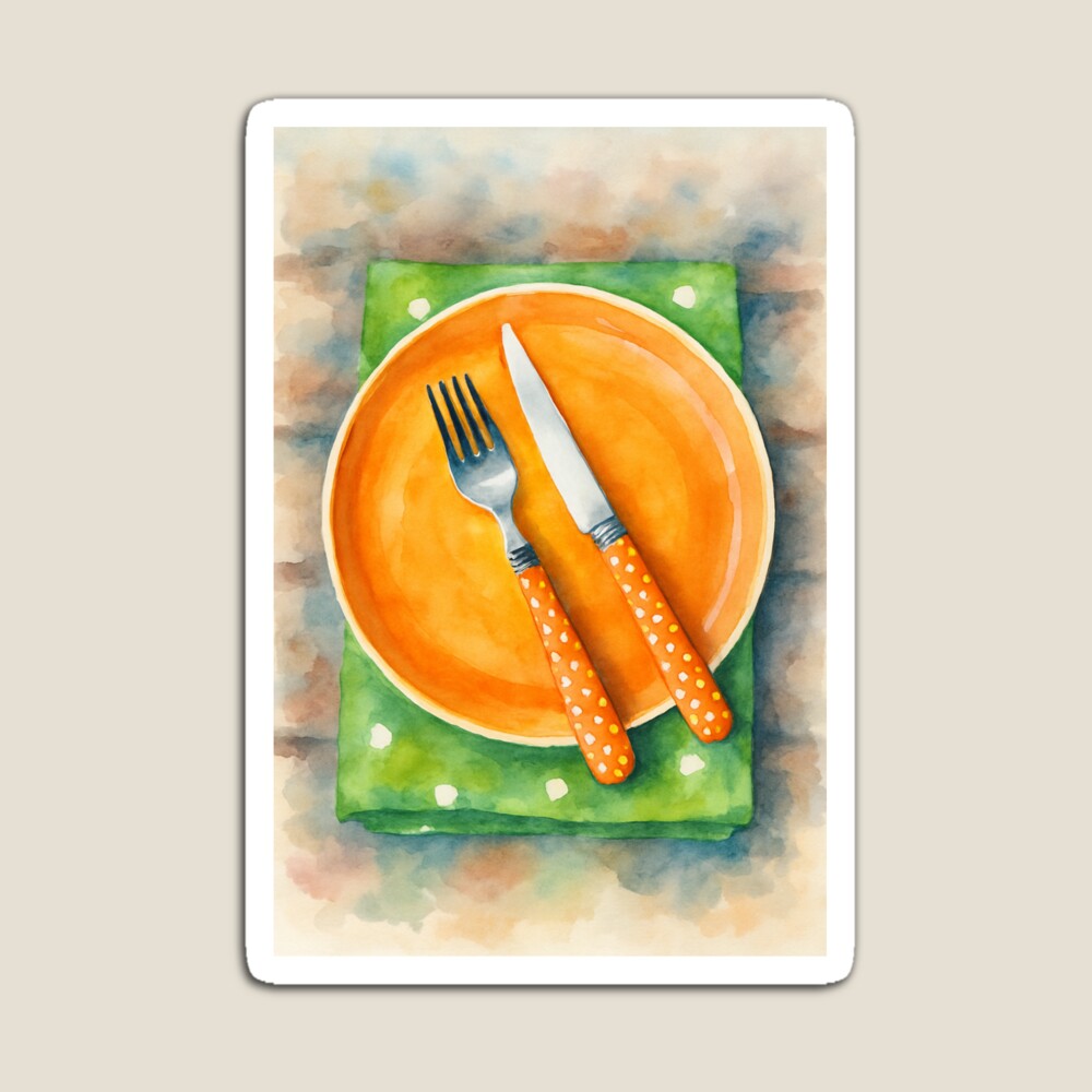 Kira - Colorful Table Setting Wrcolor Still Life Sticker - 5237 Hot ...
