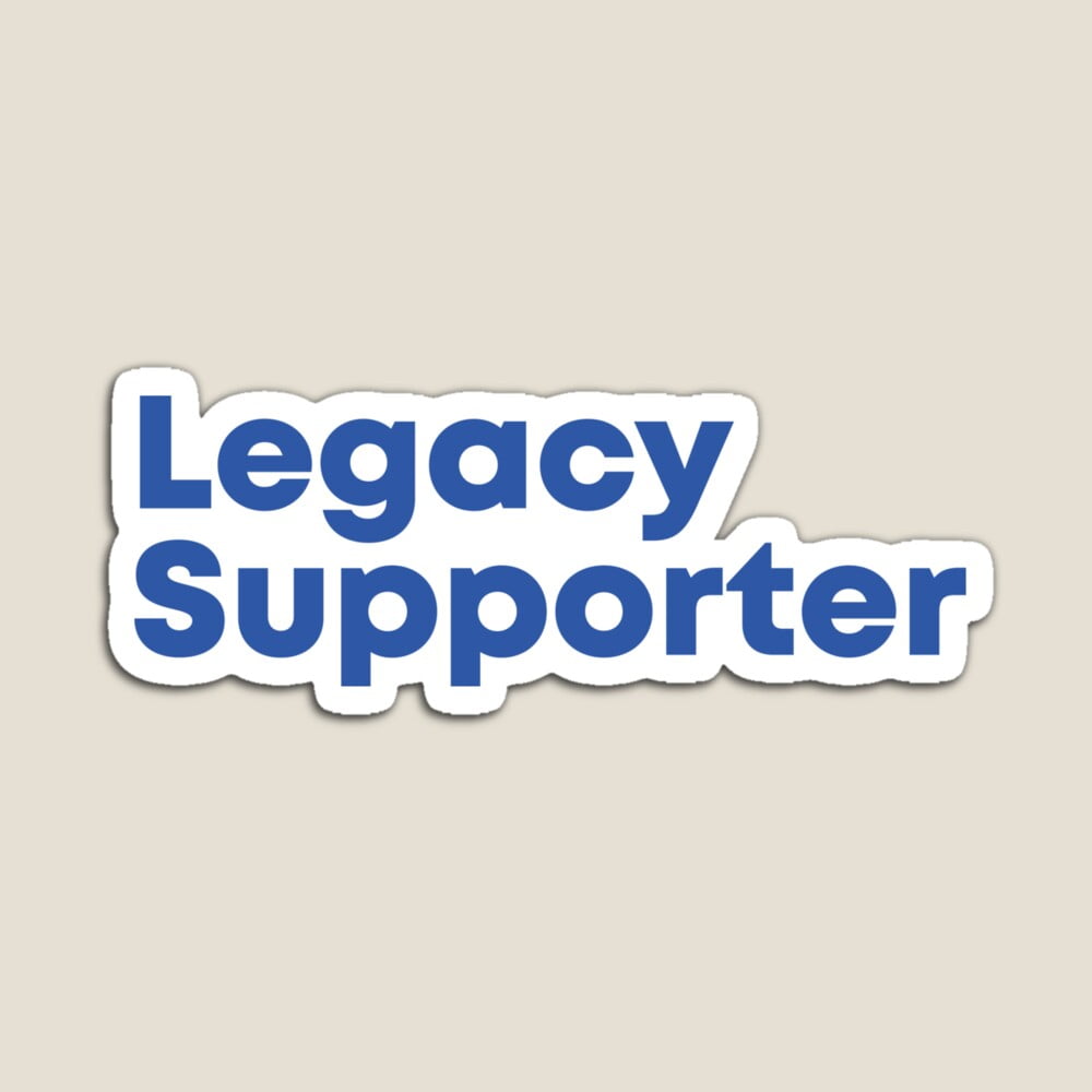 Kira - Copy Of Legacy Supporter - Blue Sticker Hot Trending Vinyl ...
