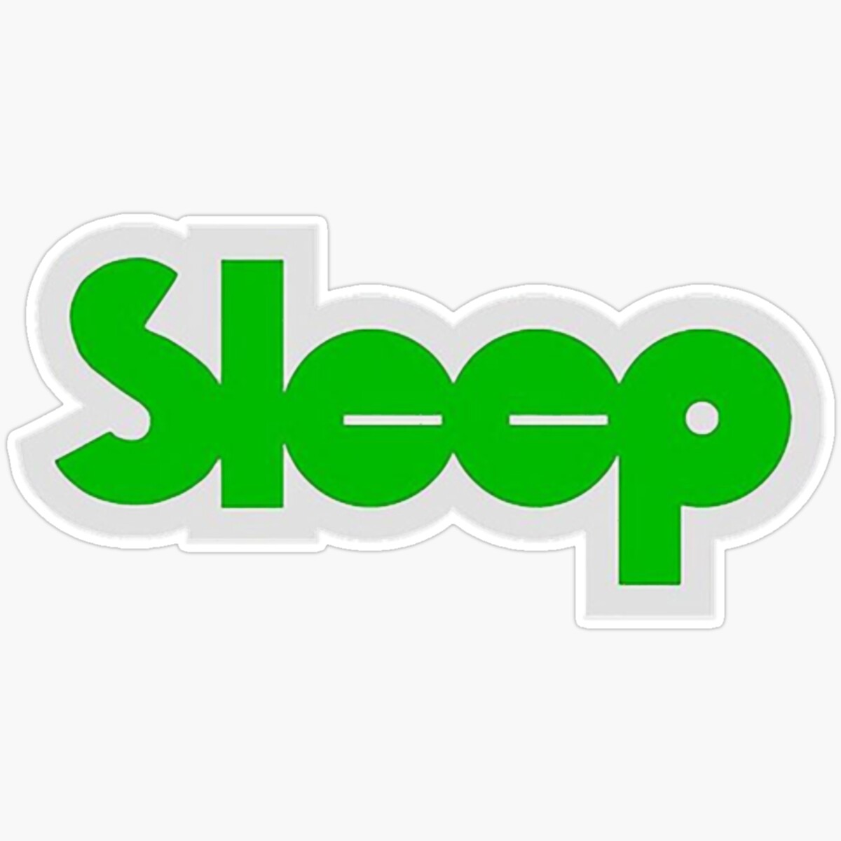 Kira Green Sleep Fitted Sticker Decorative Laptop, Phone Stickers ...