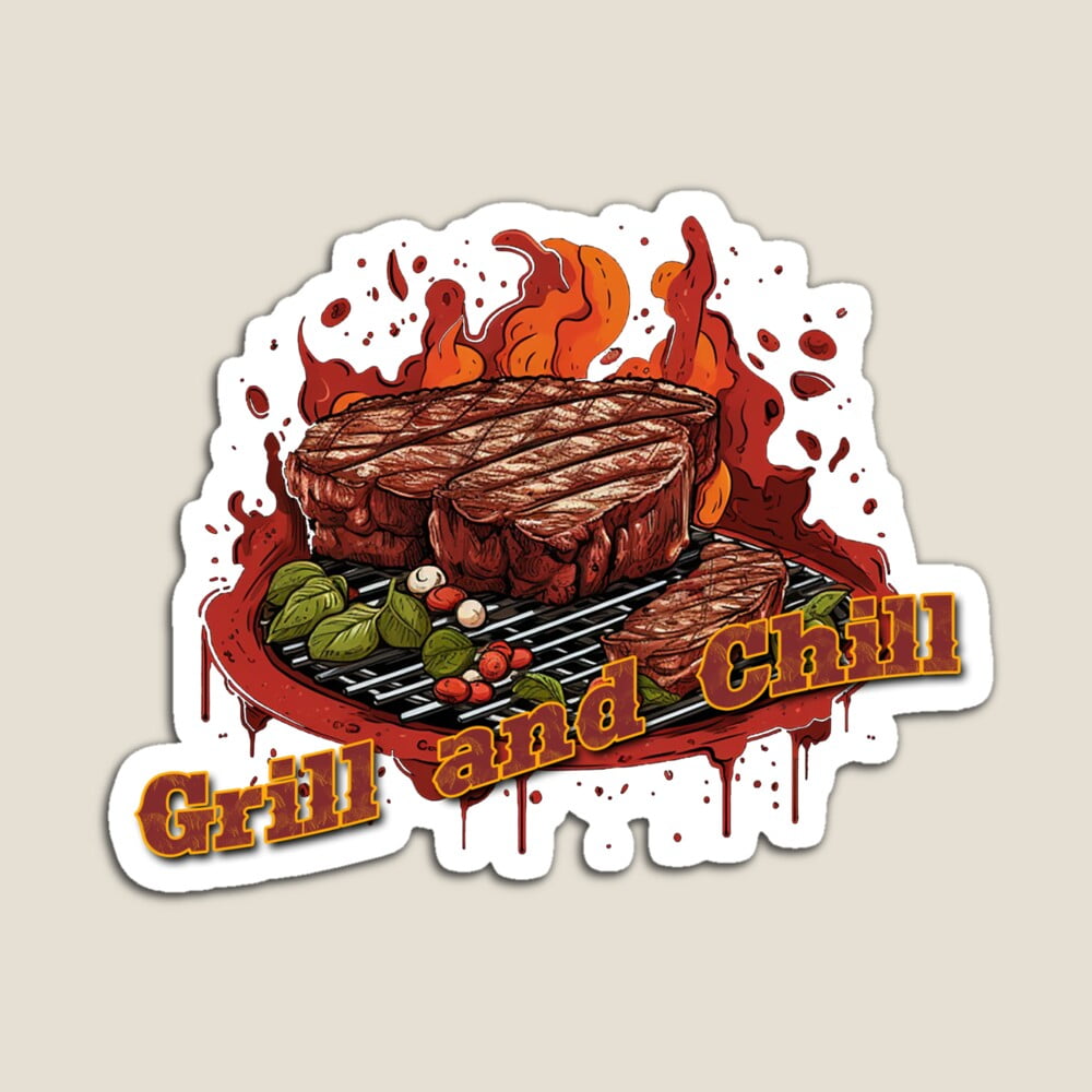 Kira - Grill And Chill Sticker - 3271 Hot Trending Vinyl Stickers ...