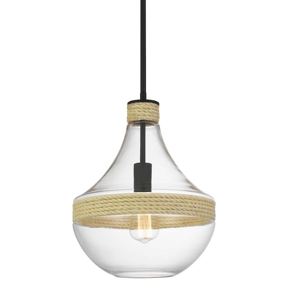 Kira Home Abby 16" Large Modern Vase Glass Pendant Light for Kitchen Island