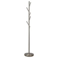 thumbnail image 1 of Kira Home Addison 68" Standing Coat Rack, 6 Hanging Hooks, Sleek Metal Silver Coat Stand, Weighted Base, Satin Steel, 1 of 8