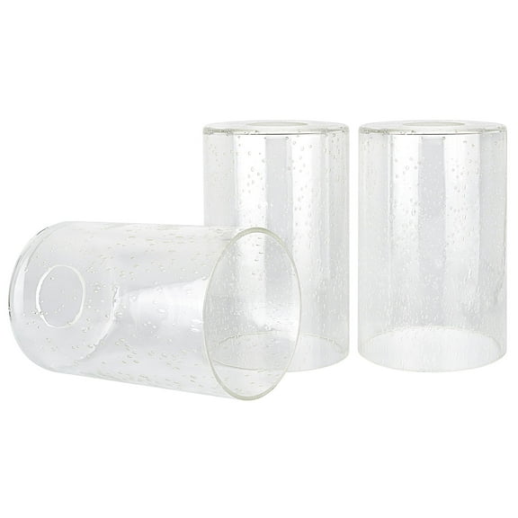 Kira Home Brentwood 6.25" Seeded Glass Shades, Replacement Glass, 1-5/8" Fitter Opening for Threaded Medium Base Socket