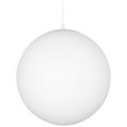 thumbnail image 1 of Kira Home Ceres 8" Mid Century Modern Globe Pendant Light, Minimalist White Frosted Glass Orb Hanging Lamp, White Finish, 1 of 8