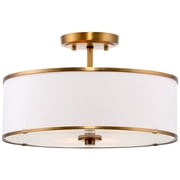 Kira Home Chloe 15" Modern Semi-Flush Mount Kitchen Ceiling Light