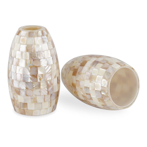 Kira Home Coast 7" Hand-Crafted Mosaic Glass Shades, Replacement Glass, 1-5/8" Fitter Opening for Threaded Medium Base