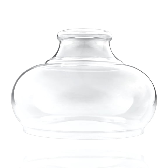 Kira Home Harlow 9" Glass Shade, Replacement Glass, 1-5/8" Fitter Opening for Threaded Medium Base Socket, 6" x 9", (1)