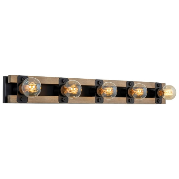 Kira Home Hogan 36" Modern Farmhouse 5-Light Bathroom Vanity Light