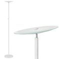 thumbnail image 1 of Kira Home Horizon 70" LED Torchiere Floor Lamp (36W, 300W eq.), Glass Diffuser, Dimmable, Timer, Wall Switch Compatible, 1 of 7
