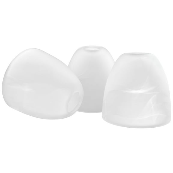 Kira Home Weston 5" Glass Shades, Alabaster Replacement Glass, 1-5/8" Fitter Opening for Threaded Medium Base Socket, 5"