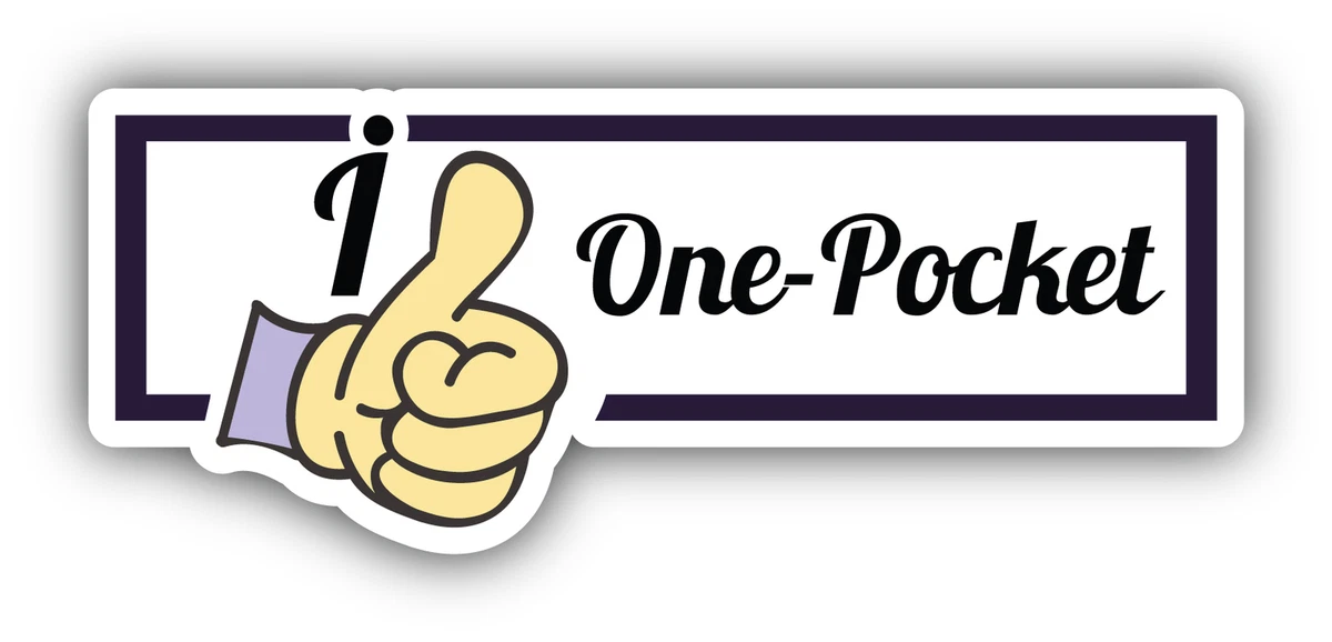 Kira I Love One Pocket Thumb Up Vinyl Sticker Car Bumper Decal ...