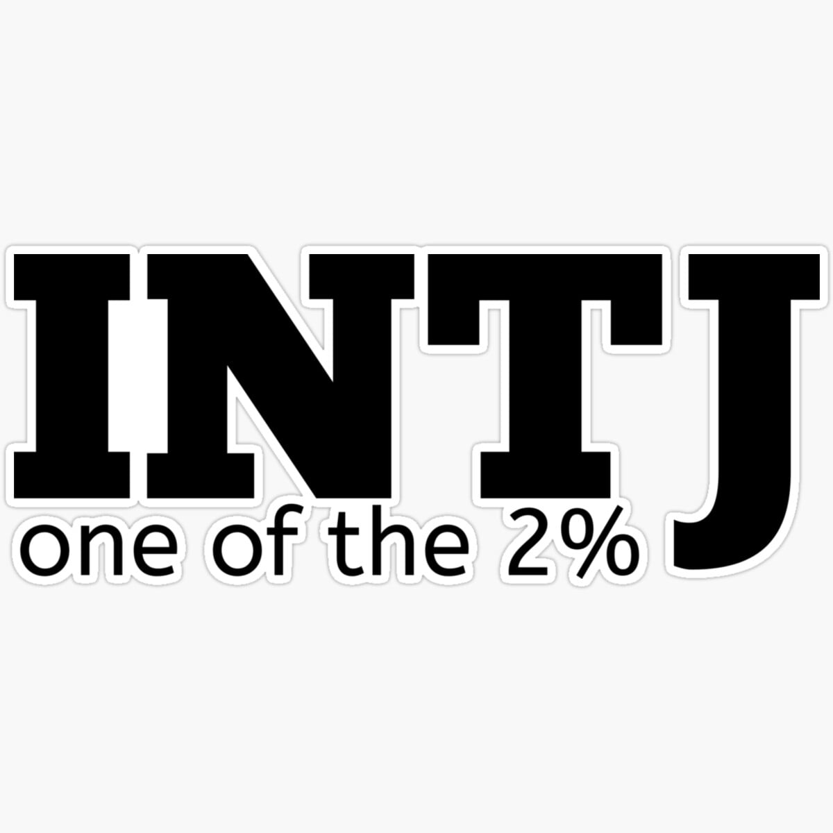 Kira INTJ One Of The 2 Percent Sticker Decorative Laptop, Phone ...
