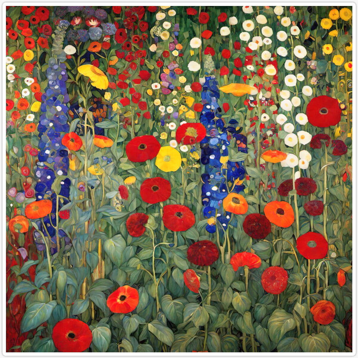 Kira Klimt Flower Garden Sticker Decorative Laptop, Phone Stickers ...