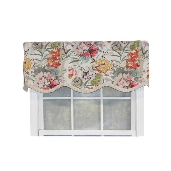 Kira Ruffle Provance 3" Rod Pocket Valance 50" x 16" Multicolor by RLF Home