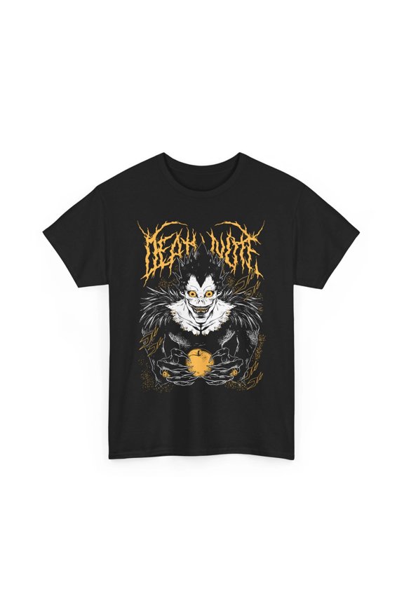Kira Ryuk T-Shirt, Death Note Horror Anime Black Graphic Tee Shirt, Unisex