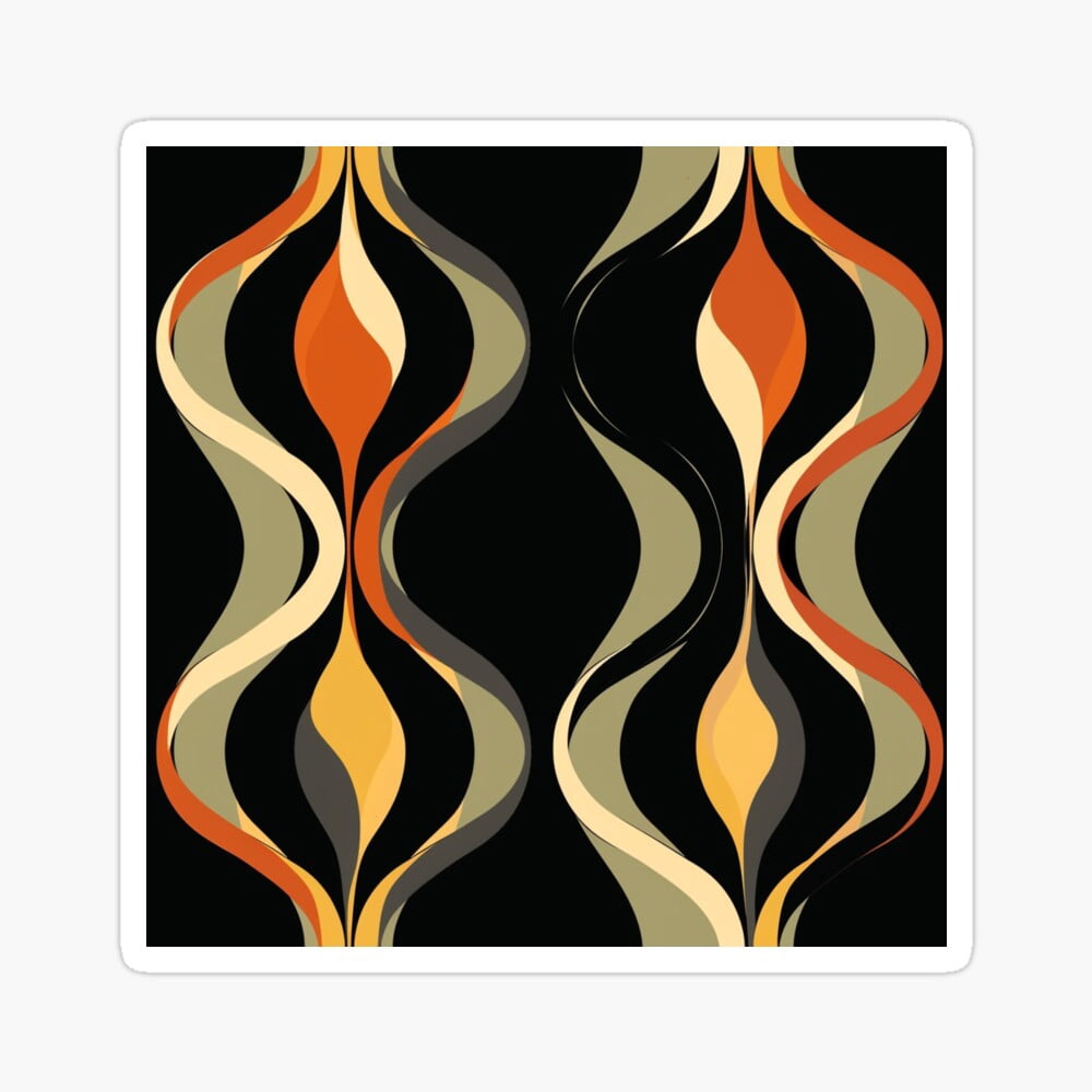 Kira Shifted Dynamics: Lines And Colors Sticker - Kir 1689 Decorative ...