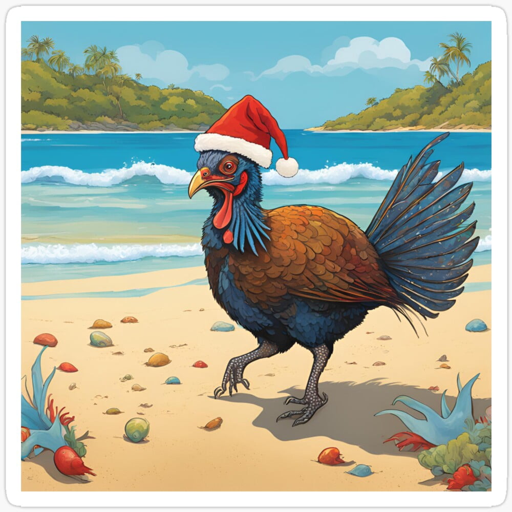 Kira Sticker - Australian Brushturkey Beach Gift For You - Phone ...