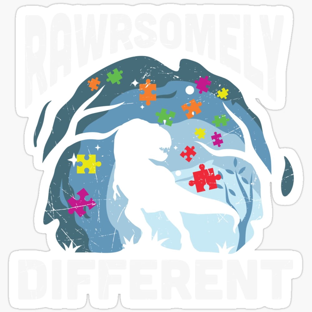 Kira Sticker - Autism Awareness Puzzle Ribbon Quote Spectrum Disorder ...