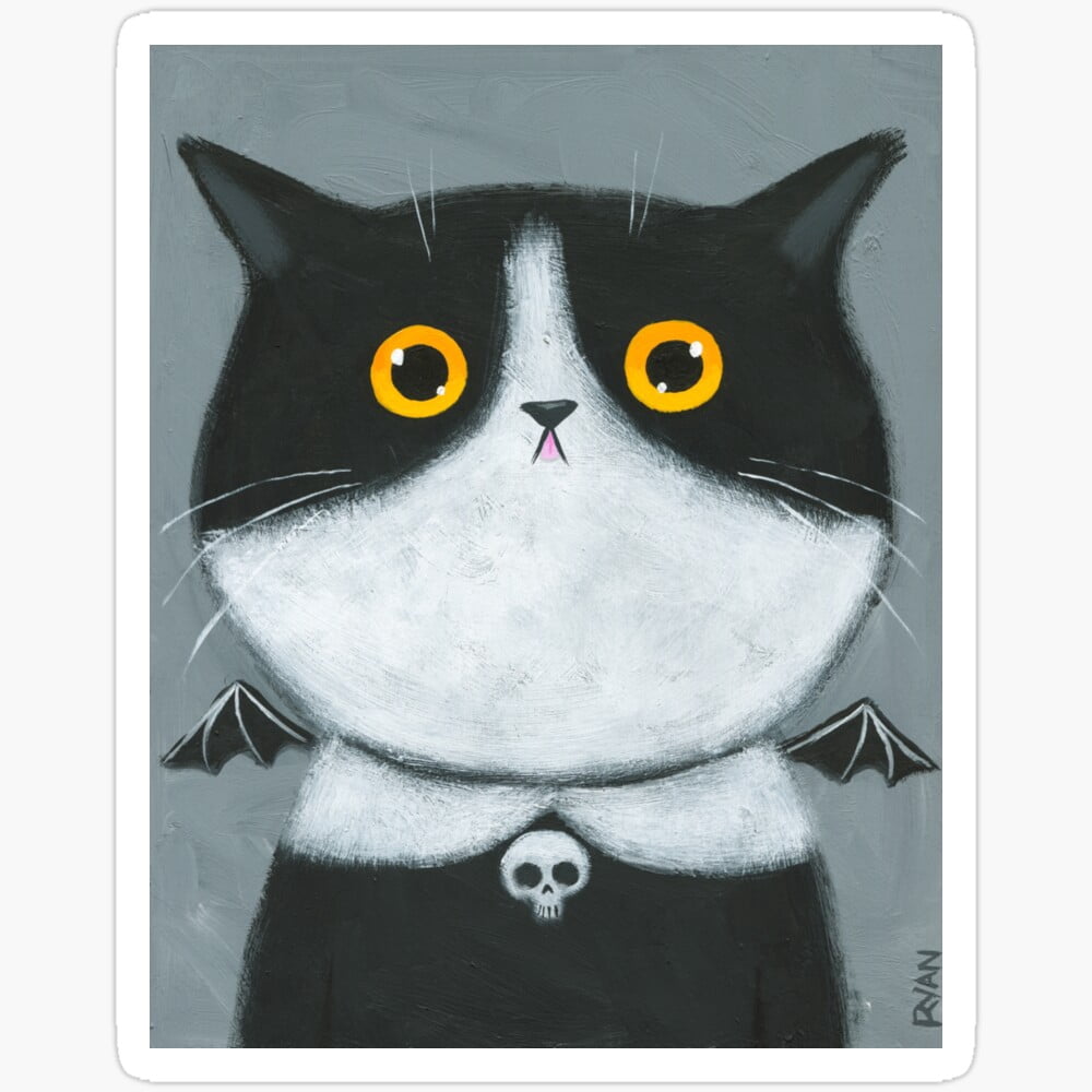 Kira Sticker - Bettie The Bat - Phone Stickers, Waterproof Decals Water ...