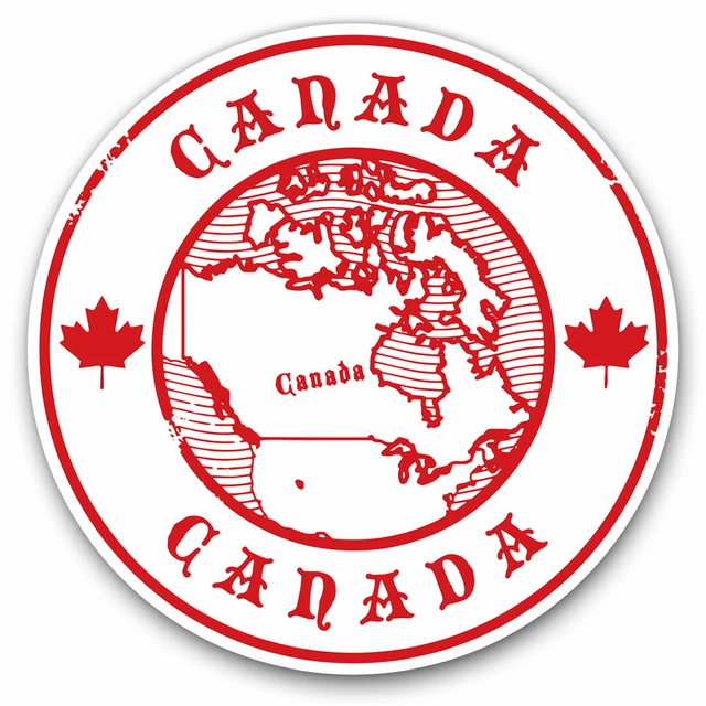Kira Sticker With Canada Red Travel Holiday Map Cool Gift Decorative ...