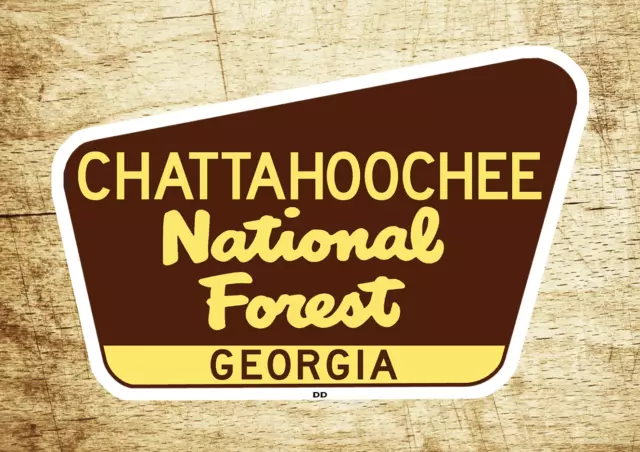 Chattahoochee National Forest Bigfoot Die-Cut Vinyl Sticker - Waterproof Decal For Cars, Laptops