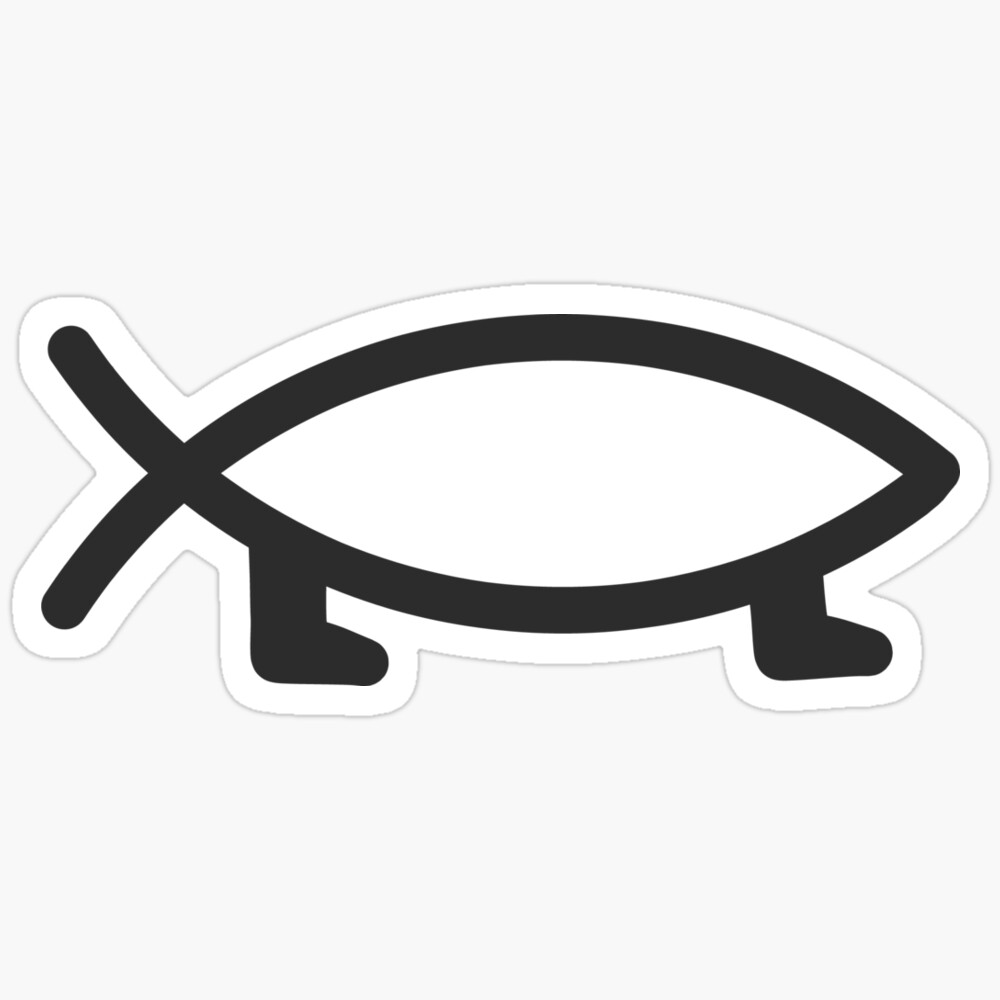 Kira Sticker Darwin Evolution Fish - Perfect Birthday Gift For Everyone ...