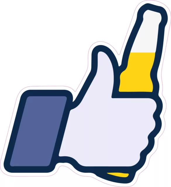 Liek Sticker Kira Sticker With Facebook Like Beer Sign Window Decal Decorative ...
