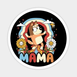 Kira Sticker With Floral Bluey Mama Chilli Heeler Mothers Day ...