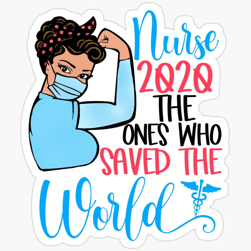 Kira Sticker - Front Line Warrior Worker Nurse Nurses Nursing Mask ...