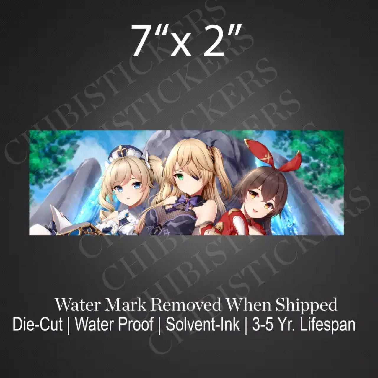 Kira Sticker With Genshin Impact Slap Bumper Anime Vinyl Waterproof ...