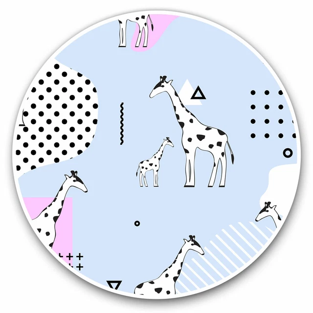 Kira Sticker With Giraffe Cartoon 80'S Style Cool Gift Decorative ...