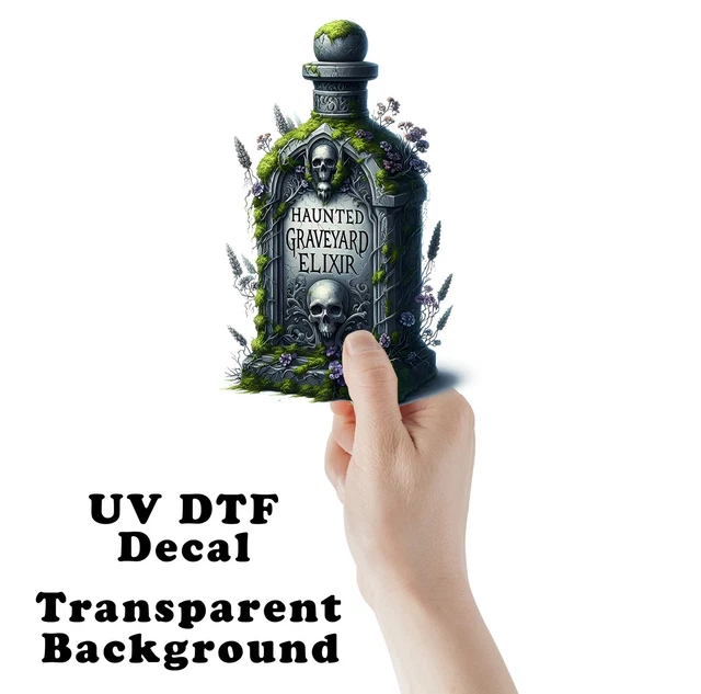 Elixir Brew Sticker Kira Sticker With Haunted Graveyard Elixir Potion Halloween Sticker ...