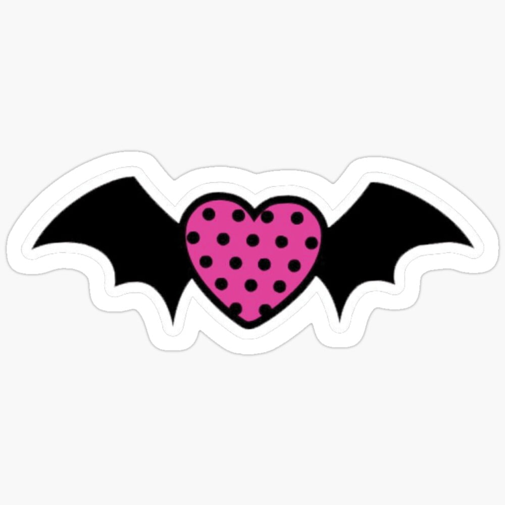 Kira Sticker - Heart Bat - Phone Stickers, Waterproof Decals Water ...