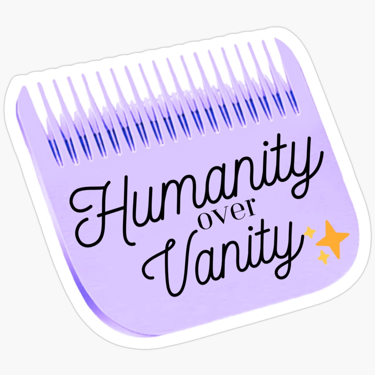 Kira Sticker - Humanity Over Vanity Sticker, Funny Waterproof Decal For ...