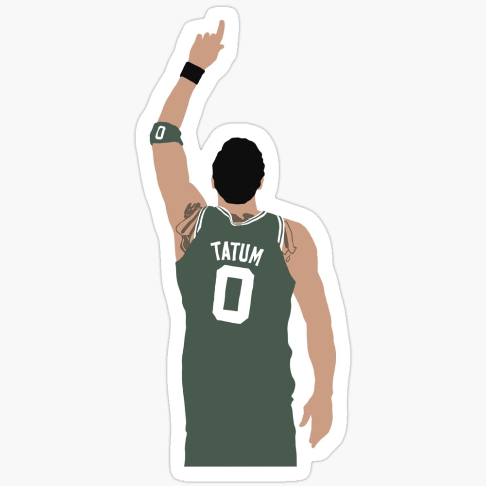 Pointing Up Sticker Kira Sticker - Jayson Tatum Pointing Up (Green) Sticker - Single, Trio ...