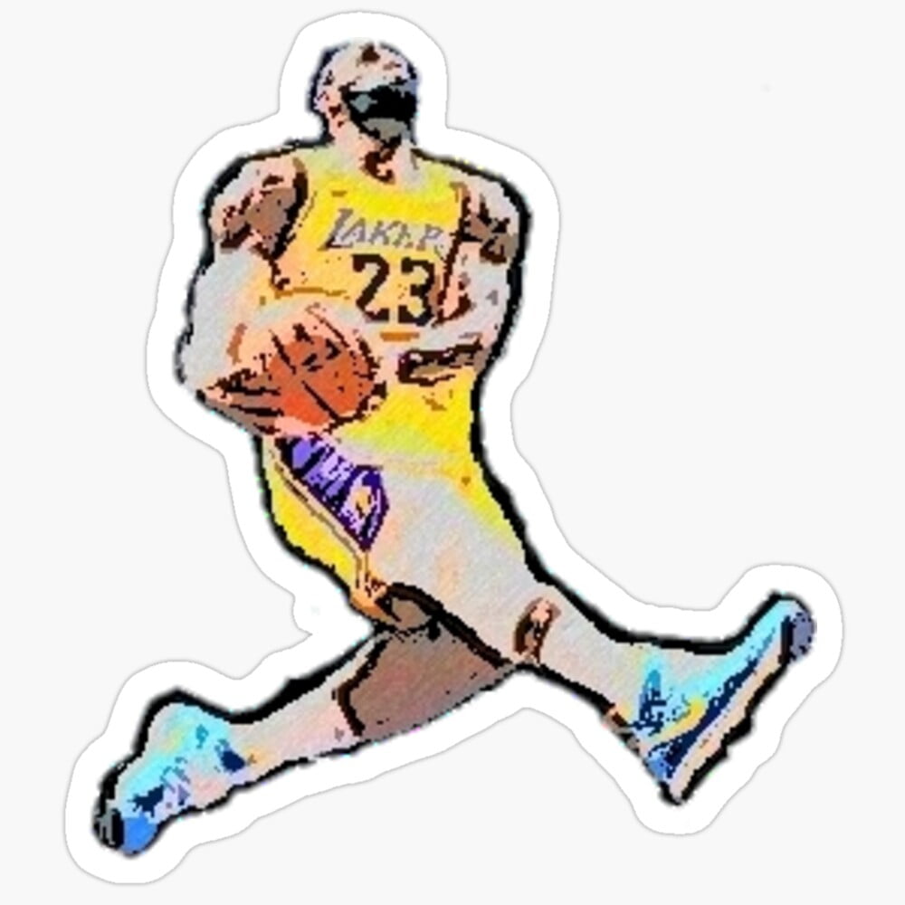 Kira Sticker - Lebron James Reverse Dunk Gift For You - Phone Stickers ...