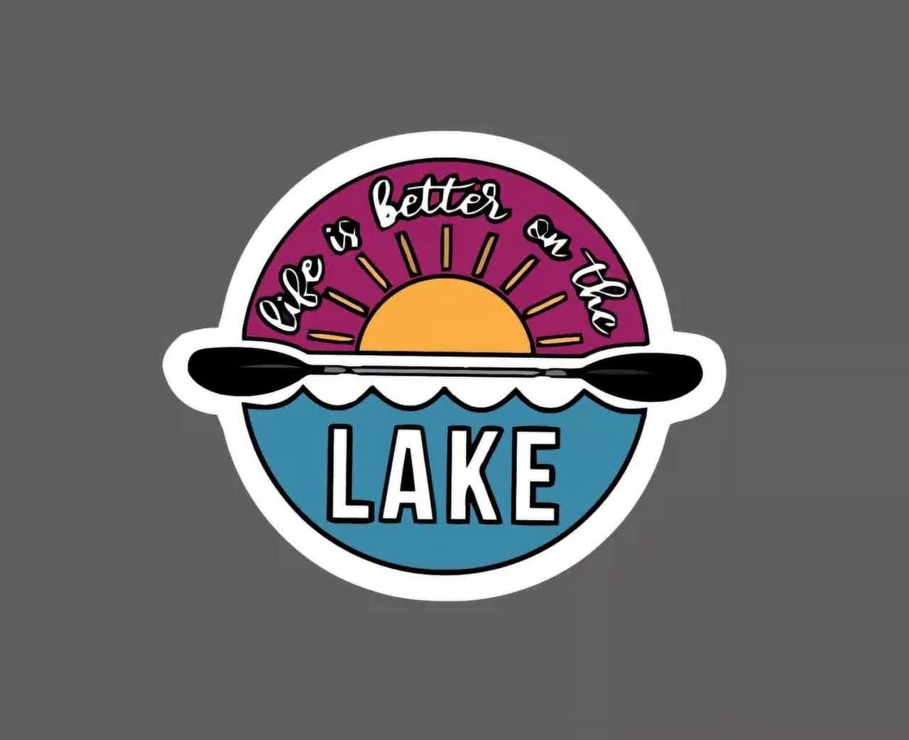 Lake Protection Sticker Kira Sticker With Life Is Better On The Lake Waterproof Decorative ...