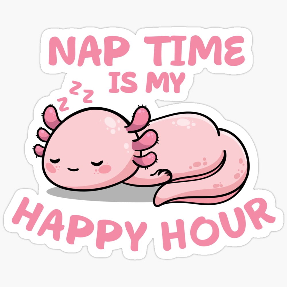 Kira Sticker - Nap Time Happy Hour - Phone Stickers, Waterproof Decals ...