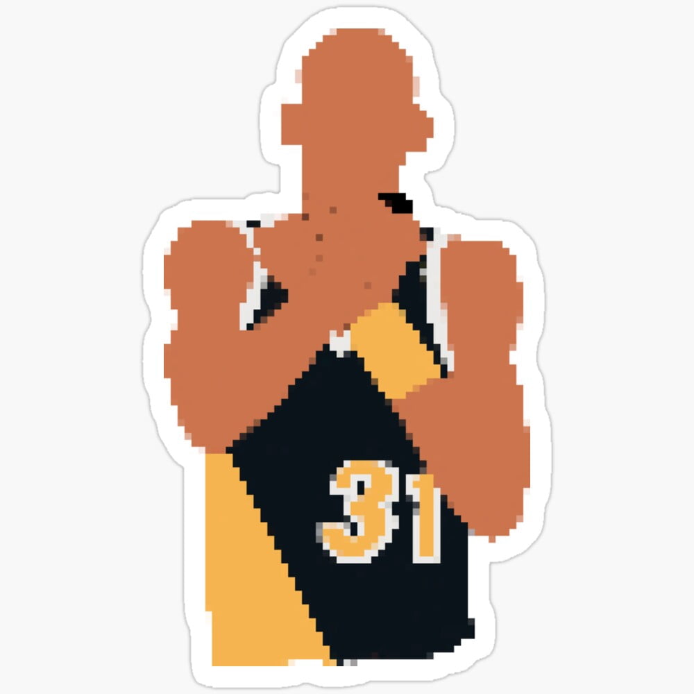 Kira Sticker - Reggie Miller Chokeign (Pixel Art) Perfect Gift for ...