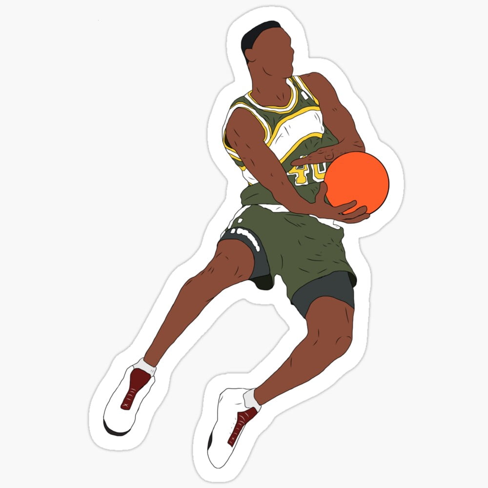 Sticker Dunks Kira Sticker - Shawn Kemp Dunk Sticker - Single, Trio, Or Squad ...