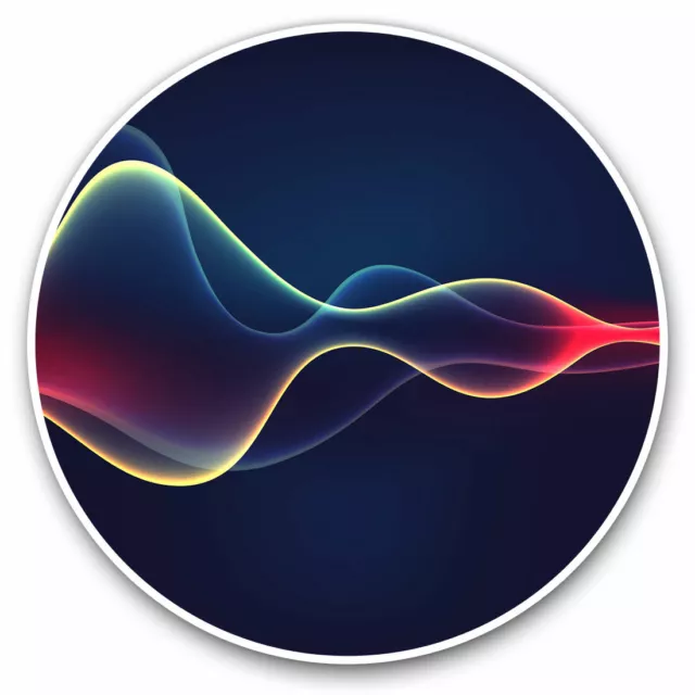 Kira Sticker With Vinyl Stickers -Neon Sound Wave Music Dj Lines Cool ...