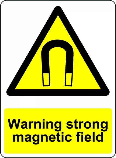 Kira Sticker With Warning Strong Magnetic Field Osha Decal Safety Sign ...