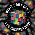 thumbnail image 1 of Kira Sticker - What Part Don'T You Understand, Puzzle Cube, Rubix Cube, Gift For PuzzleolversPerfect Gift for everyone ), 1 of 4