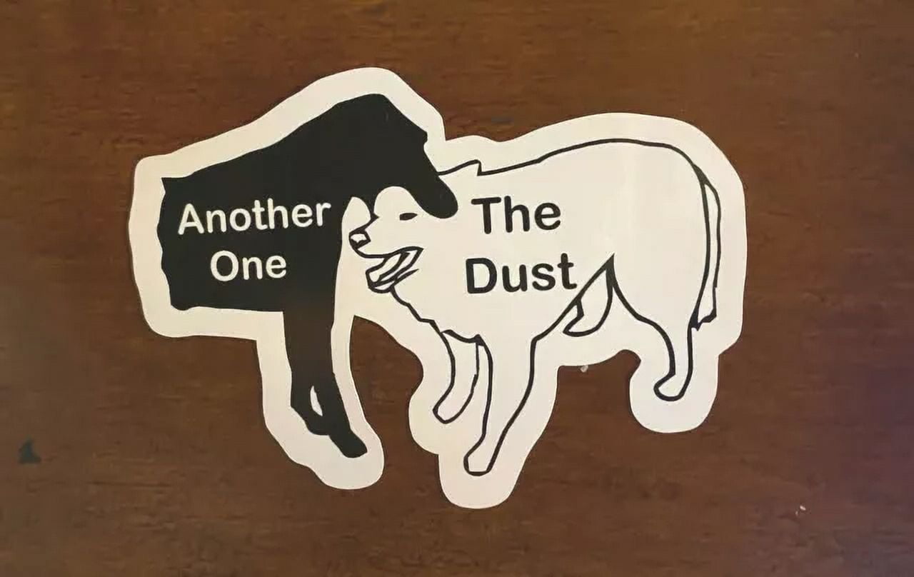 Kira Sticker With Another One Bites The Dust Dogs Decorative Laptop ...